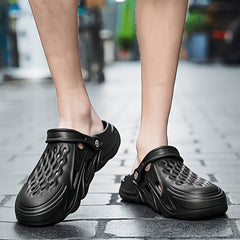 Unisex Lightweight Comfy Clogs Hollow Out Non Slip Garden Shoes Summer