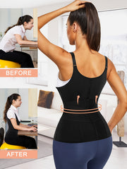 Women's Zipper Waist Trainer Body Shaper Tank
