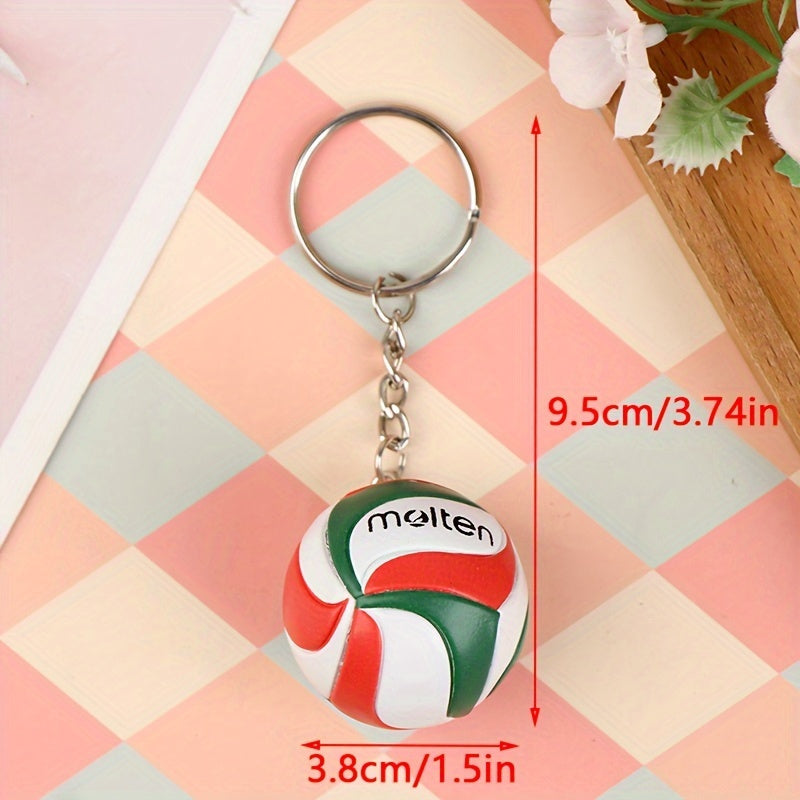 Creative Volleyball Keychain Small Sports Ball Key Chain Pendant Gift