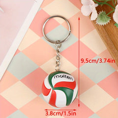 Creative Volleyball Keychain Small Sports Ball Key Chain Pendant Gift