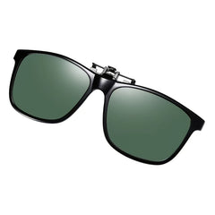 Polarized Clip on Sunglasses Anti Glare UV Protection Over Prescription Glasses