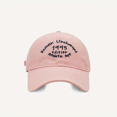 Unisex Sunshade Breathable Baseball Cap Green Letter Embroidery