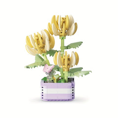Building Block Toy Potted Plant Office Decoration Model Toy