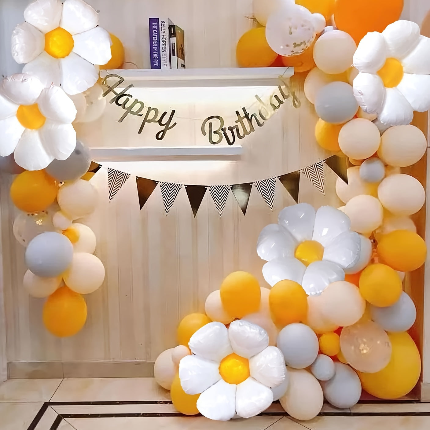 5pcs Daisy Balloon Flower Balloon Daisy Party Decorations