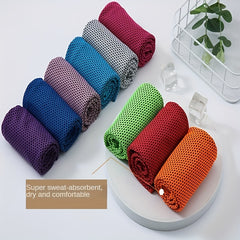 Ice Silk Sports Towel - Quick Drying & Sweat Absorbing