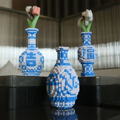 4600pcs Porcelain Vase Building Block Set