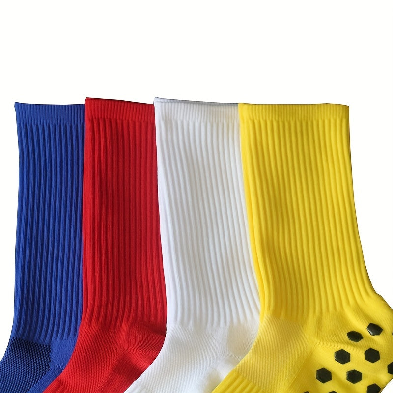 Non slip Hexagonal Silicone Football Socks for Men and Women