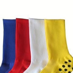 Non slip Hexagonal Silicone Football Socks for Men and Women