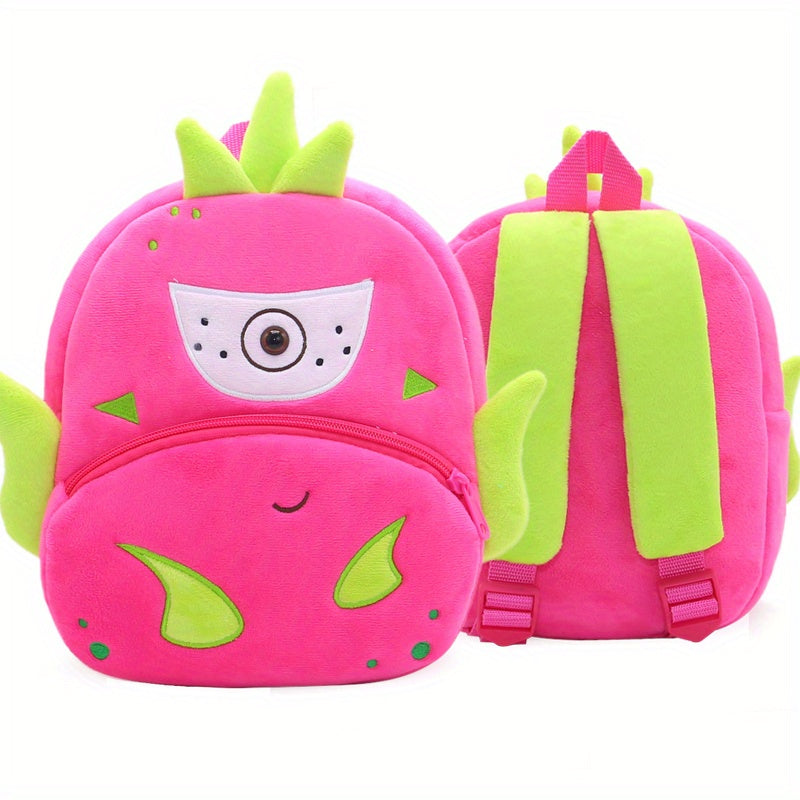 Cartoon Plush School Bag for Boys and Girls