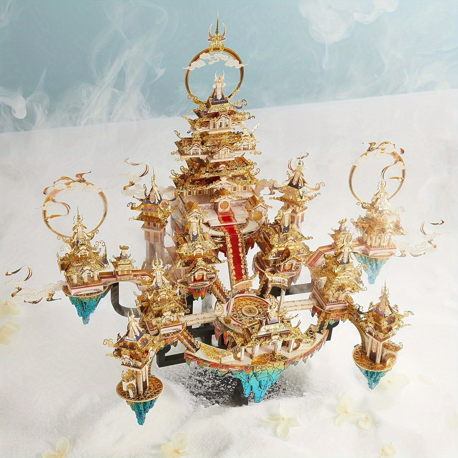 Metal Puzzle Model Kits Palace Building Kits For Adults DIY Handcraft Gift