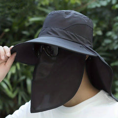 Men's Sun Protection Hat with Neck Guard