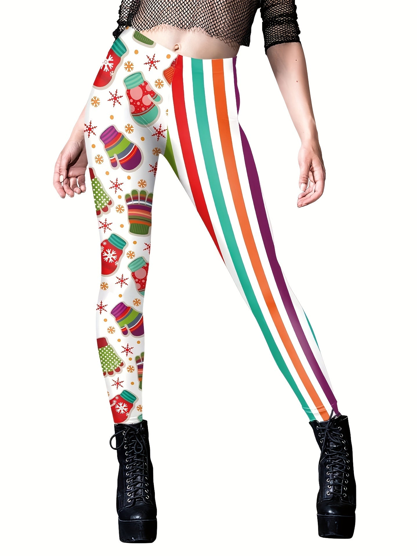 Christmas Skinny Leggings Casual Butt Lifting Leggings Women's Clothing