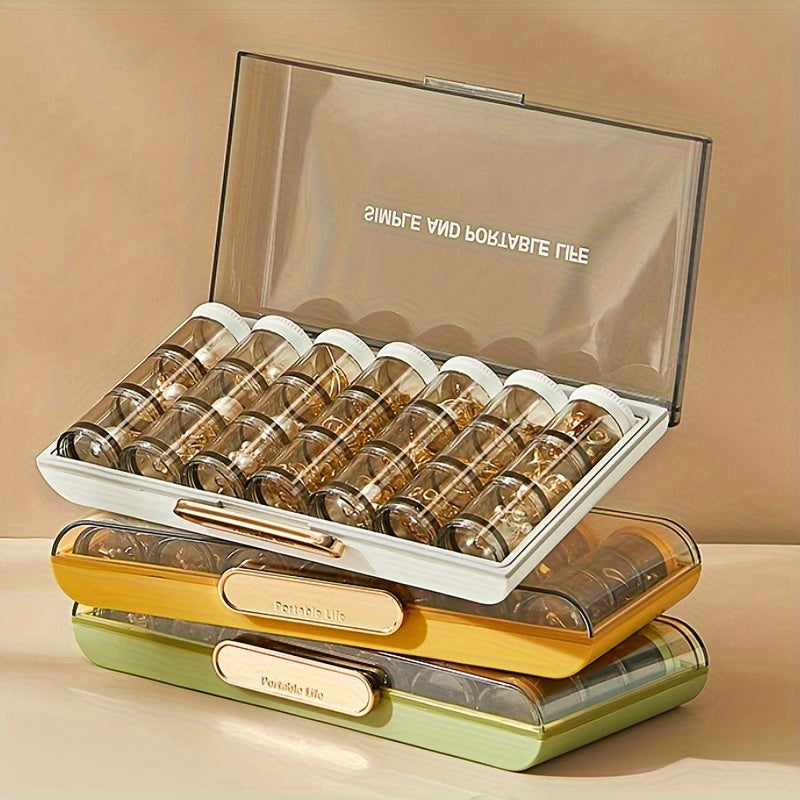 1PC Transparent Divided Jewelry Storage Box Portable Earrings Necklace Organizer