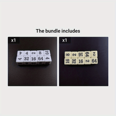 10pcs 16mm Yellow Right Angle Acrylic Number Dice Set