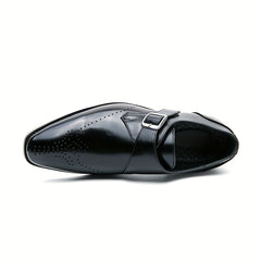 Men's Single Monk Strap Loafers Casual Slip-On Shoes Spring Summer