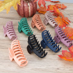 8pcs Large Hair Claw For Women Frosted Shark Claw Non-slip Clip Hair Accessories