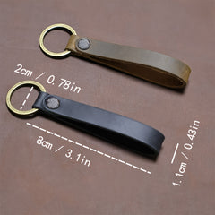 5pcs Cowhide Key Chain With Strong Buckle for Camping Hiking Travel