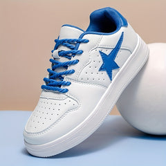 Unisex Star Decor Skate Shoes Wear resistant Non Slip Sneakers