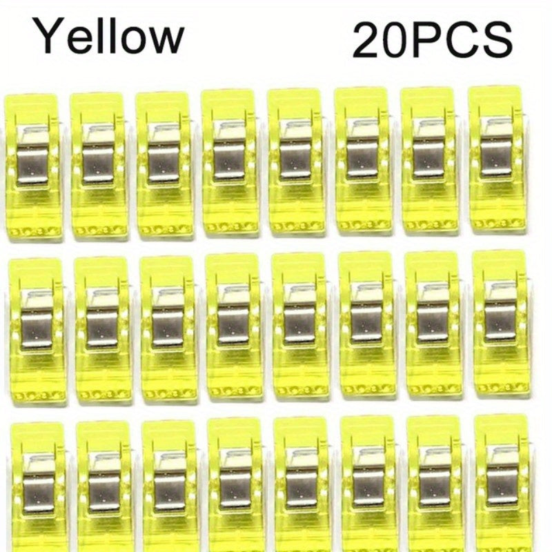 20pcs Colorful Sewing Clips Plastic Clip Storage Patchwork Sewing C