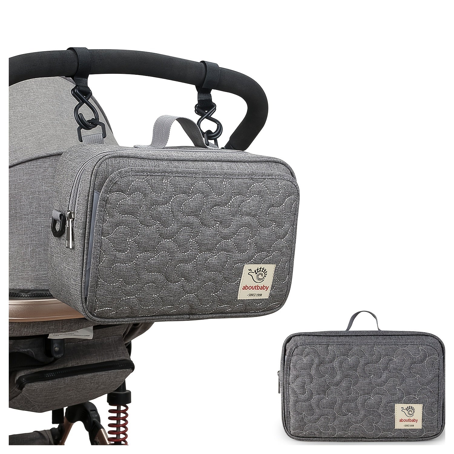 Waterproof Stroller Storage Bag for Diapers and Snacks