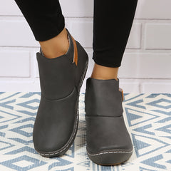 Women's Hook And Loop Flat Shoes Casual Walking Shoes