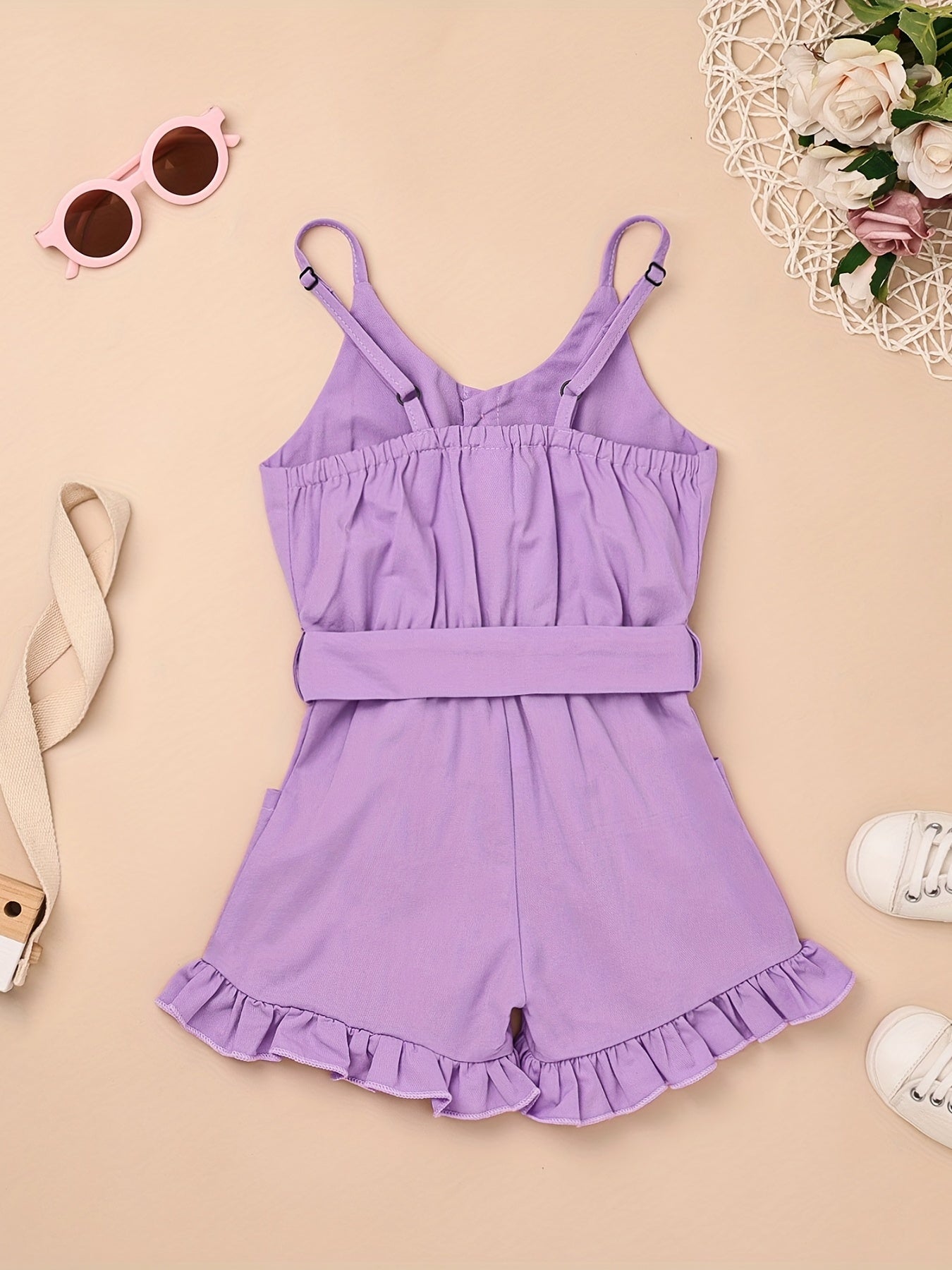 Toddler Girls' Cami Romper for 6 Months-5 Years