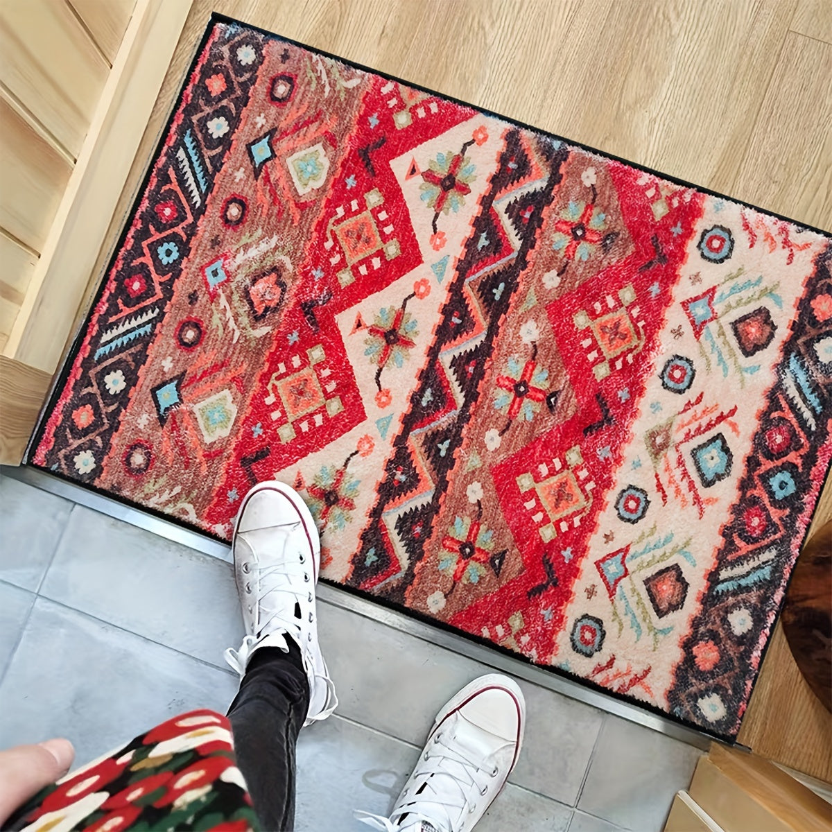Bohemian Persian Area Rug Living Room Cashmere Carpet