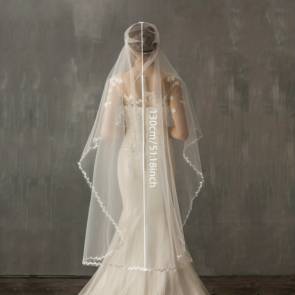 Retro Lace Bridal Veil Wedding Dress Headwear