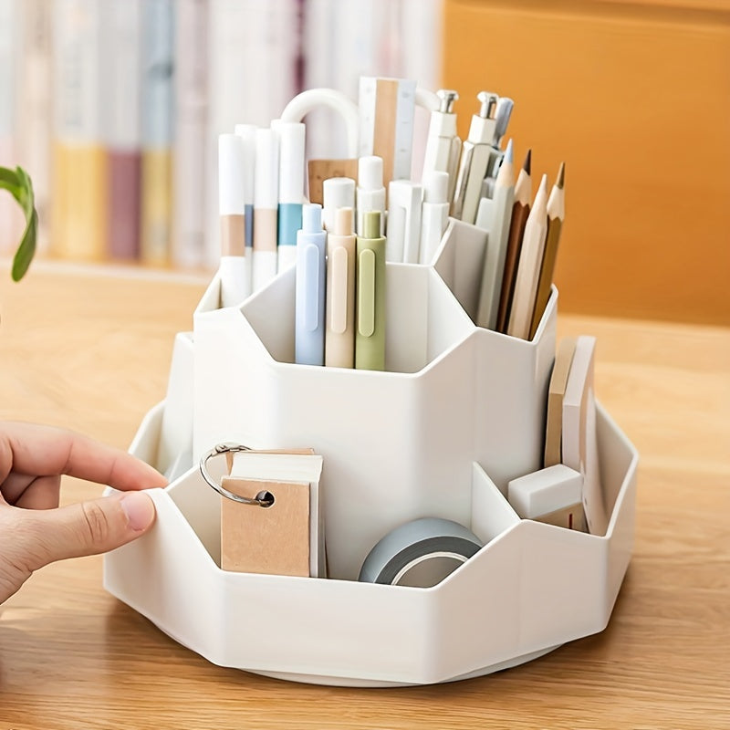 Large Plastic Non-rotating Pen Holder Storage Box