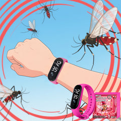 Unisex Mosquito Repellent Watch Insect Repellent PVC Strap