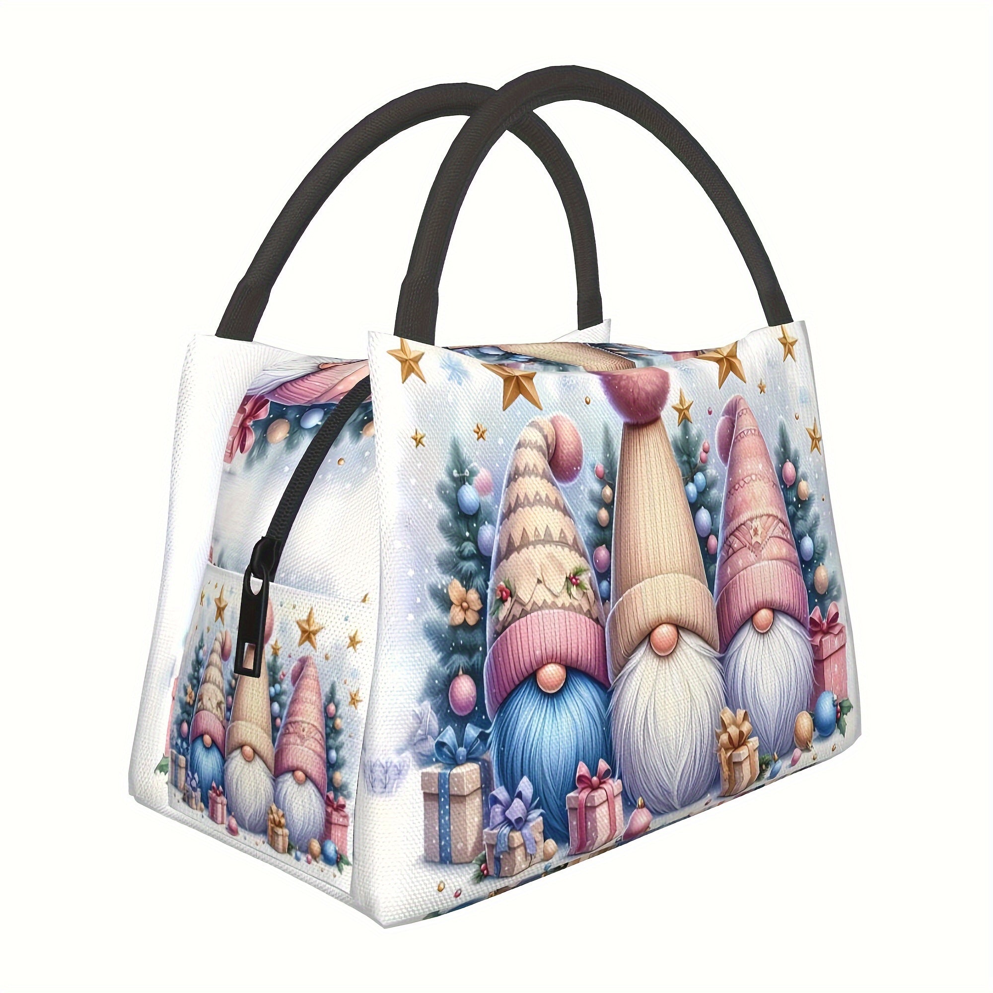 Winter Gnome Insulated Cooler Bag - Portable Thermal Lunch Tote