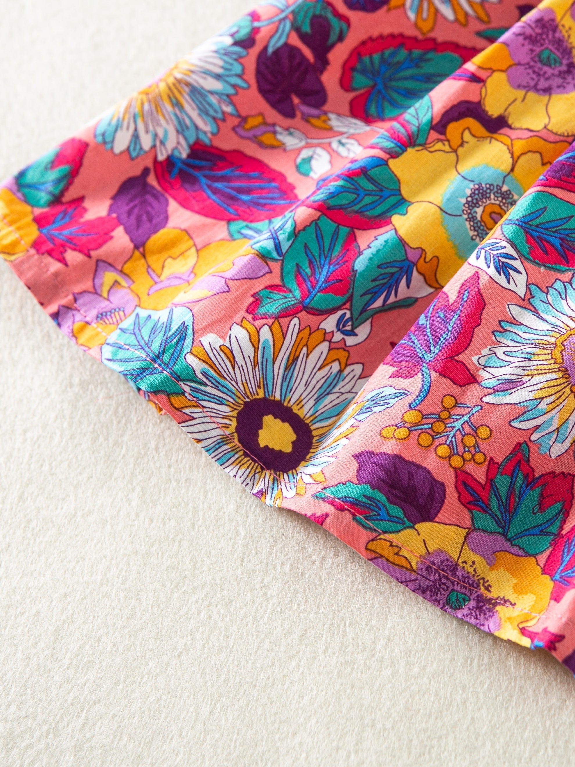 Girl's Floral Princess Dress Summer Style