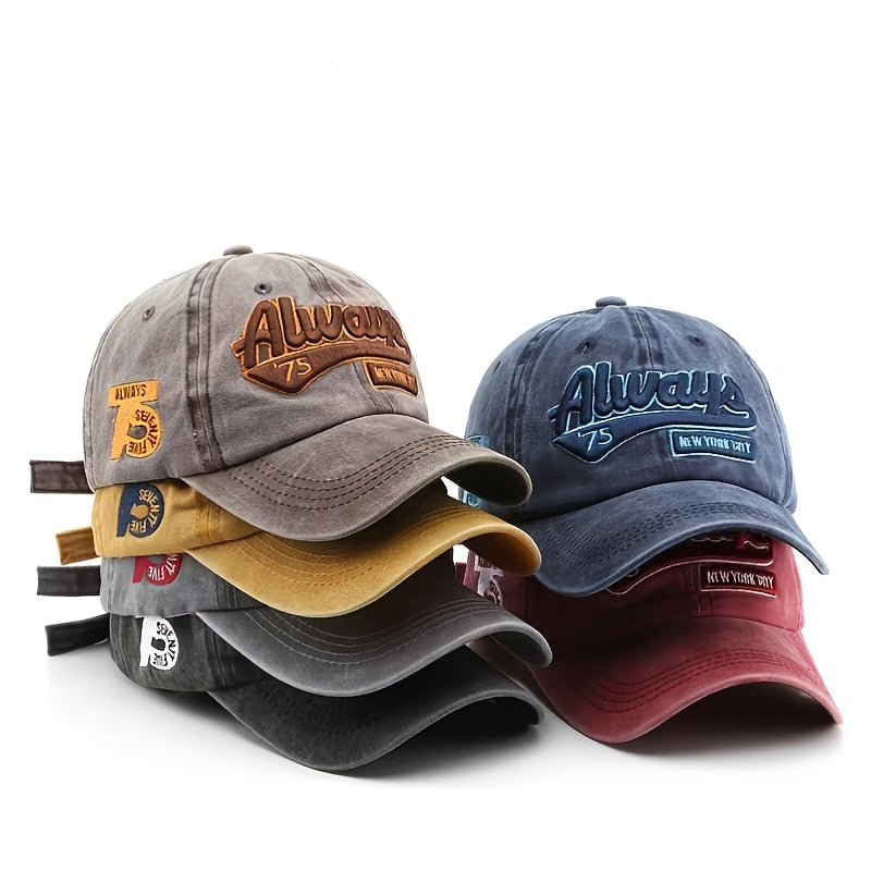 Women Baseball Cap Washed Embroidery Caps Football Hats Cap For Women Man Unisex