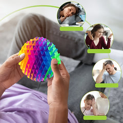 Rainbow Pop Tube Fidget Toy Bug PVC Pull Stretch Colorful Pocket Sized Gag Gift