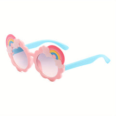 Cartoon Rainbow Sunglasses for Kids - Sun Protection Holiday Party Accessories