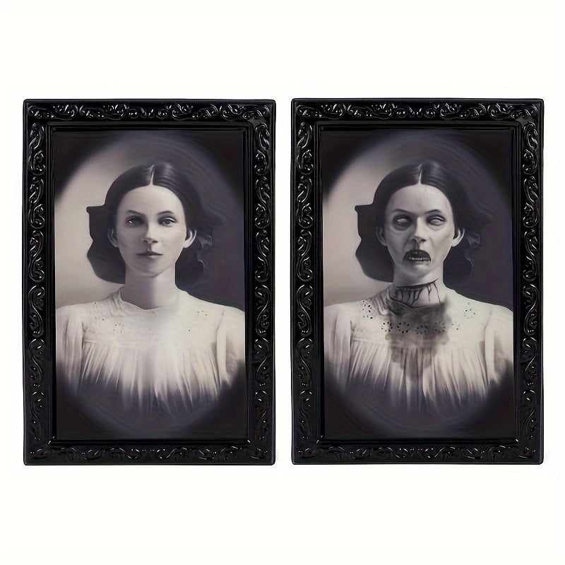3D Face Changing Photo Frame Human Figure Horror Decoration