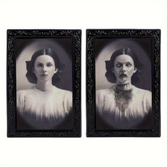 3D Face Changing Photo Frame Human Figure Horror Decoration