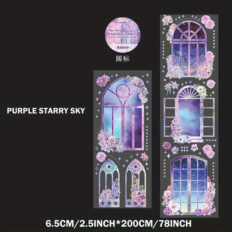 Vintage Dream Window Sticker Decal Waterproof for DIY Scrapbook Journal Notebook