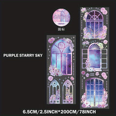 Vintage Dream Window Sticker Decal Waterproof for DIY Scrapbook Journal Notebook
