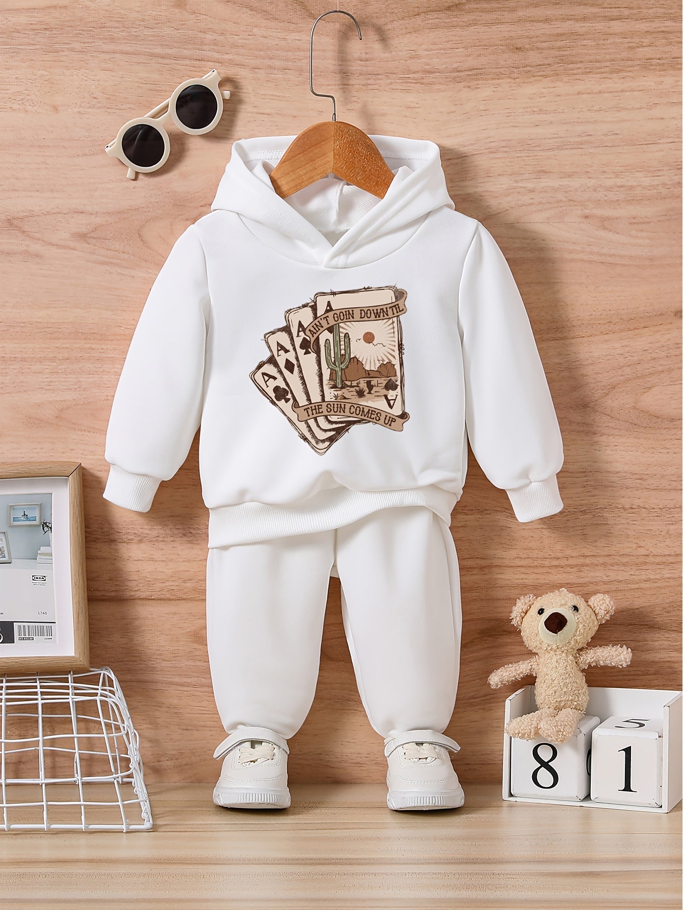 Toddler Baby Poker Desert Print Outfit Set