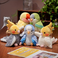 1pc Colorful Parrot Finger Doll & Plush Toy Book Characters Holiday Birthday