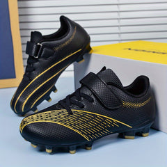 Boy's AG Cleat Football Boots Hook Loop Fastener Outdoor Soccer Cleats