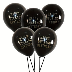 10pcs Birthday Balloons Letters Printed Balloons for Party Decoration