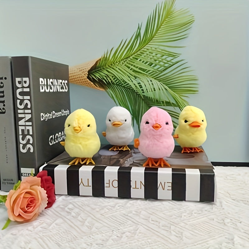 Interactive Jumping Chicken Duck Toy Plush Small Animal Play Birthday Gift