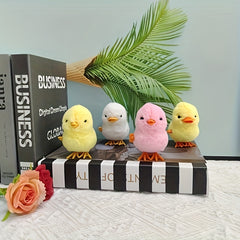 Interactive Jumping Chicken Duck Toy Plush Small Animal Play Birthday Gift