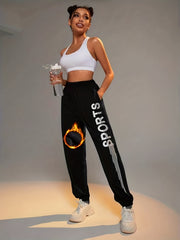 Solid Thickened Casual Pants Women's Athleisure