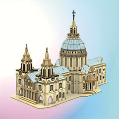St Paul's Cathedral 3D Wooden Puzzle Historical Gothic Church Architecture
