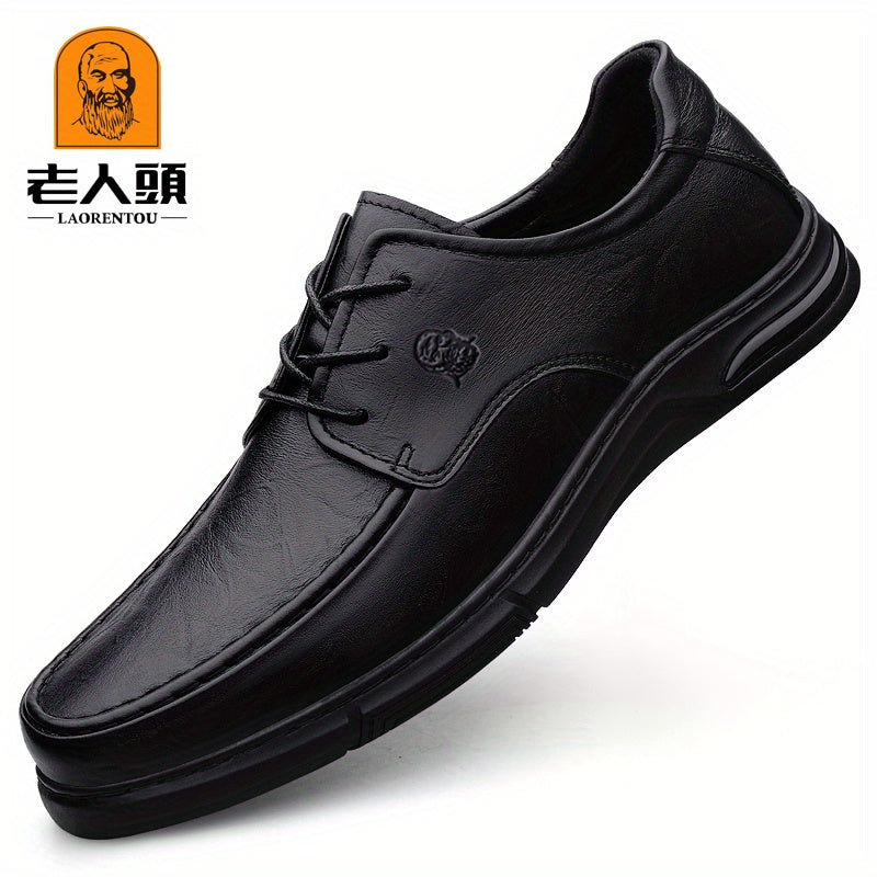 Men's Derby Shoes Lace up Front Dress Shoes For Men Business Formal Wedding Tie