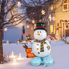 Christmas Gift Snowman Balloon Decoration