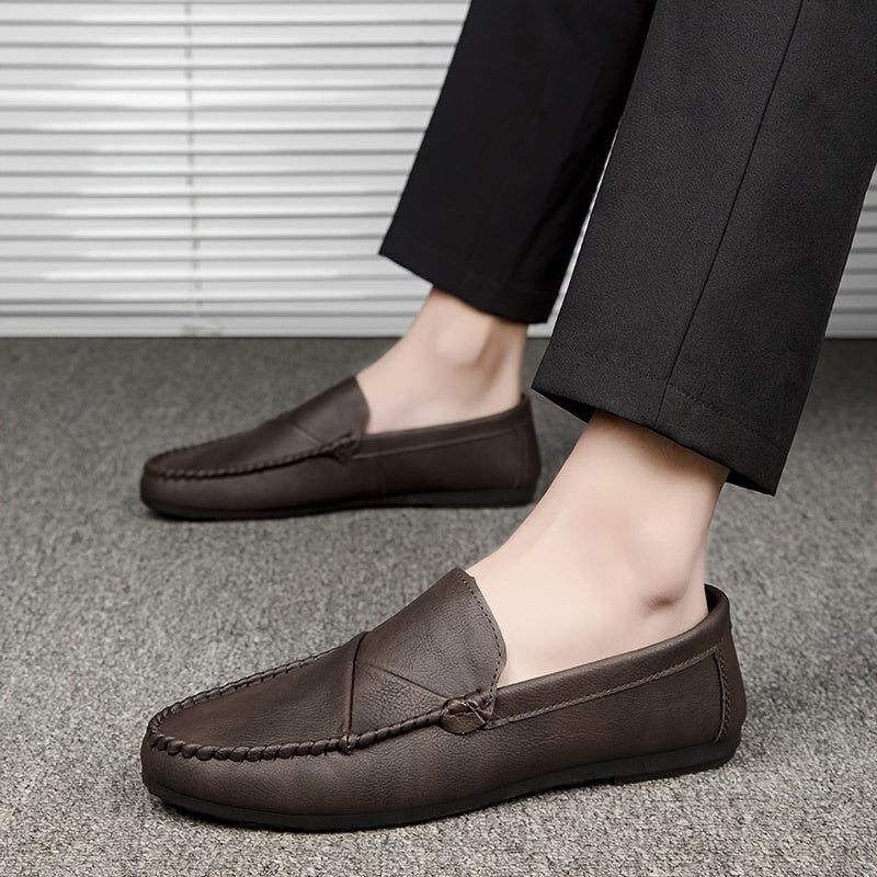 Men's Moc Toe Loafer Shoes Non Slip Slip On Driving Shoes